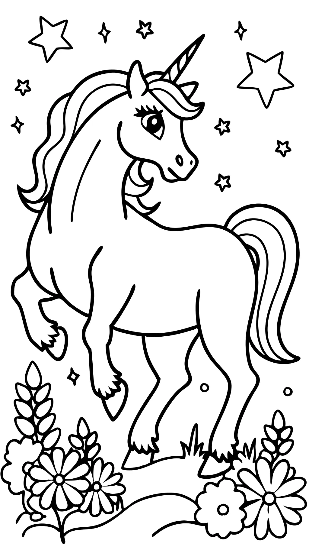 coloriages de licorne imprimable gratuitement